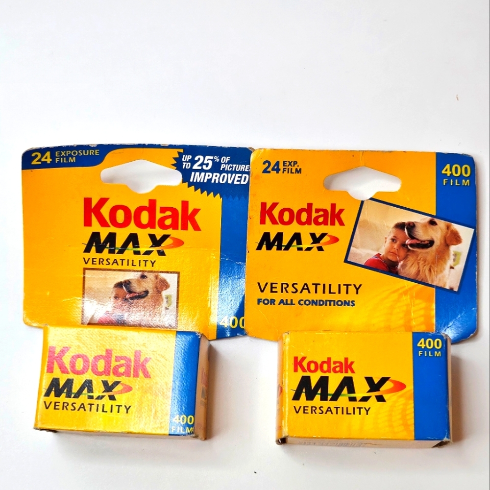 Qty 2 New Kodak MAX Versatility 400 Film 24 Exposure Exp 02/2004 And 05/2004